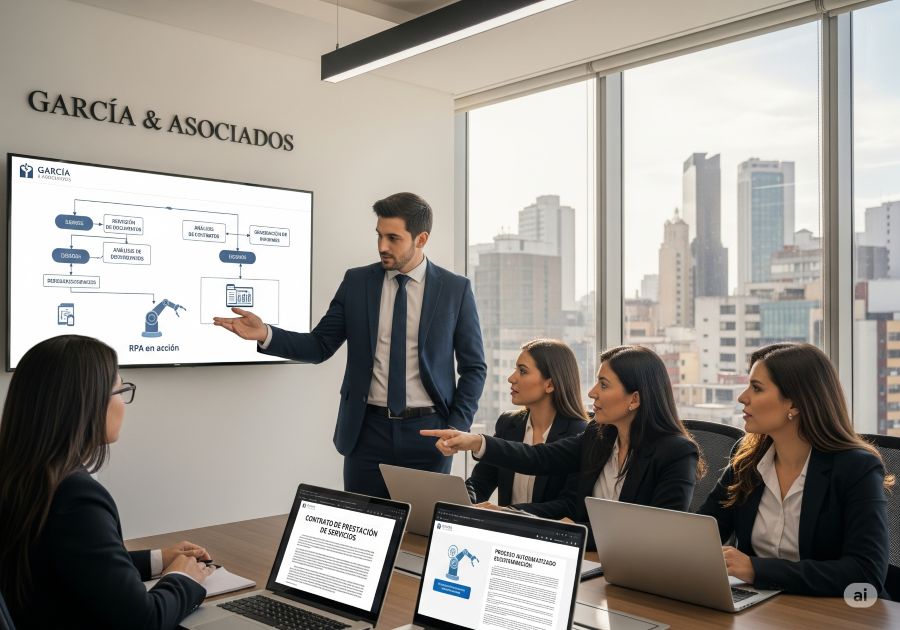 Ilustración de Automatización y RPA